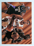 1994-95 Fleer Team Leaders #8 Rod Strickland/Mitch Richmond/David Robinson