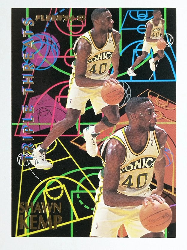 1994-95 Fleer Triple Threats #3 Shawn Kemp