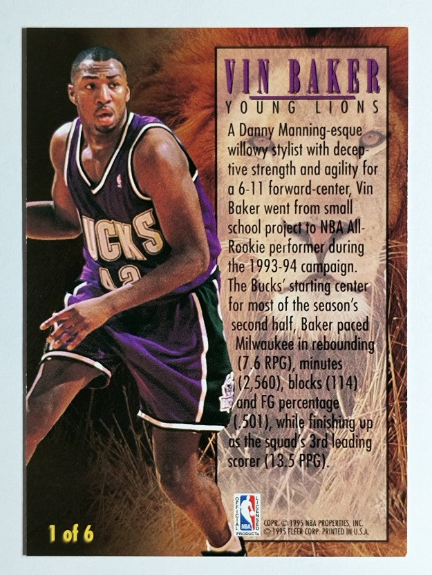 1994-95 Fleer Young Lions #1 Vin Baker