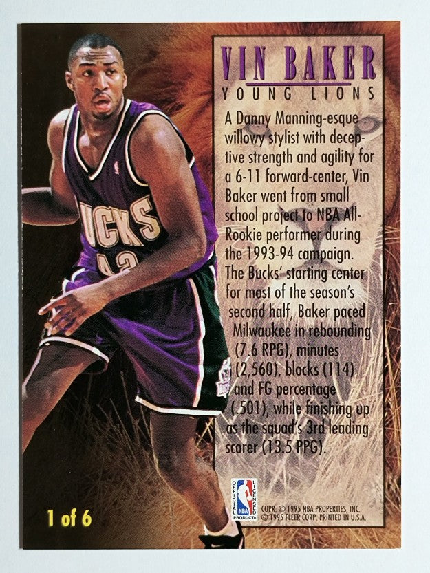 1994-95 Fleer Young Lions #1 Vin Baker