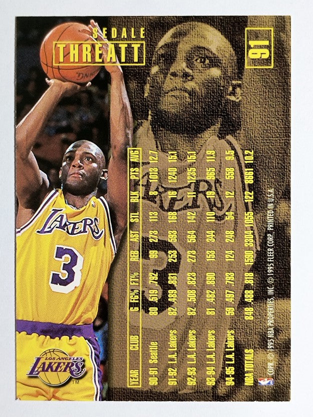 1995-96 Fleer #91 Sedale Threatt