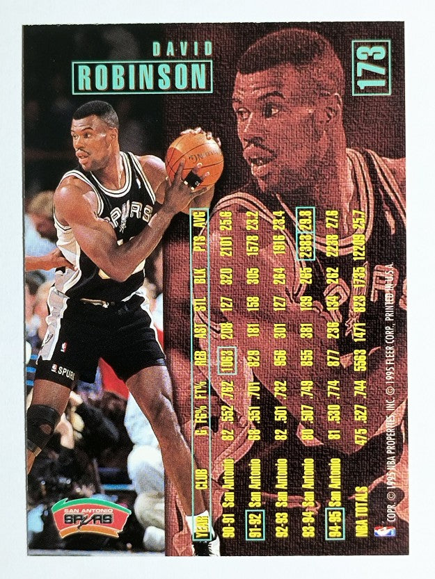 1995-96 Fleer #173 David Robinson