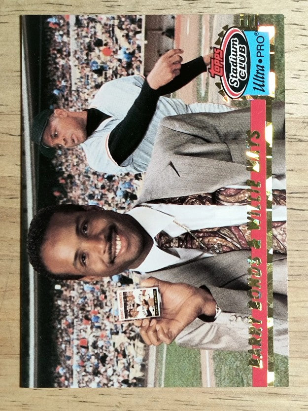 1993 Stadium Club Ultra-Pro #8 Barry Bonds/Willie Mays