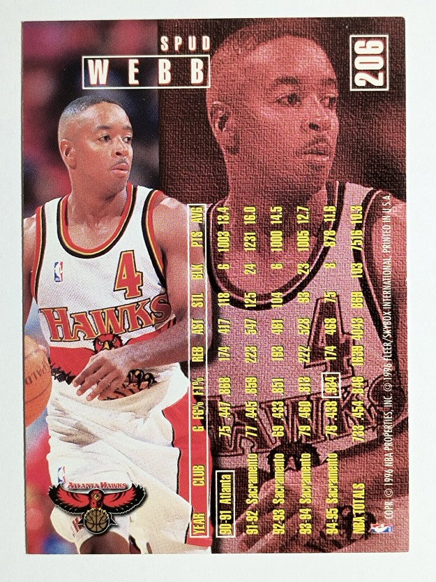 1995-96 Fleer #206 Spud Webb