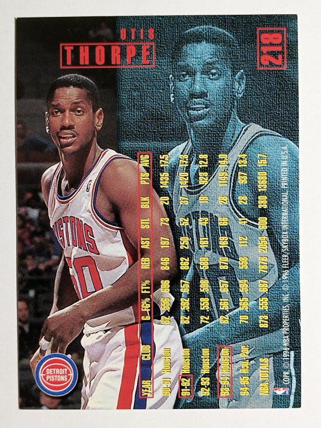 1995-96 Fleer #218 Otis Thorpe