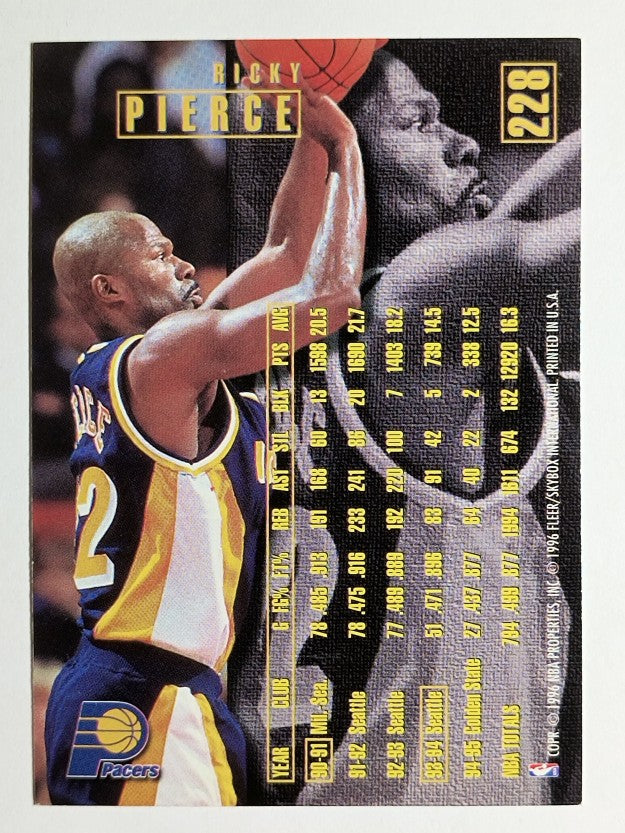 1995-96 Fleer #228 Ricky Pierce
