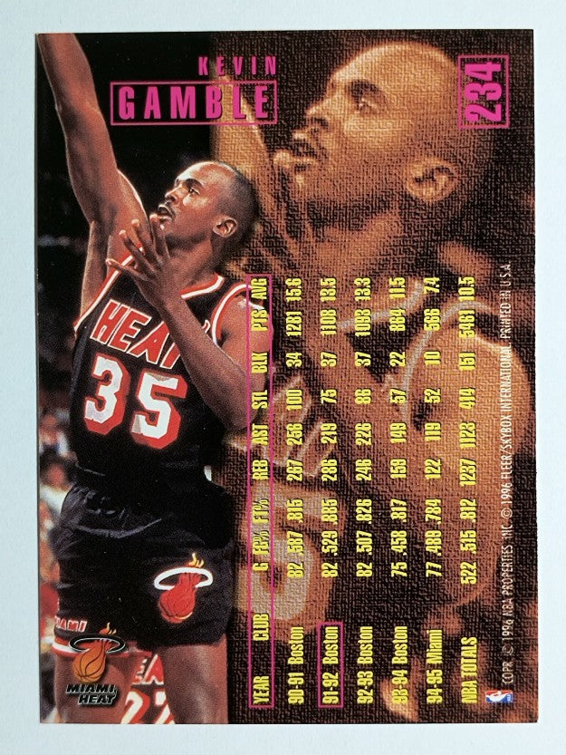 1995-96 Fleer #234 Kevin Gamble
