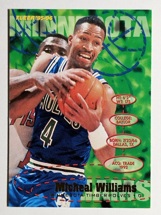 1995-96 Fleer #238 Micheal Williams