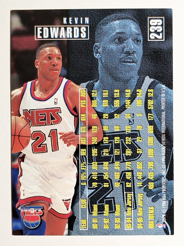 1995-96 Fleer #239 Kevin Edwards