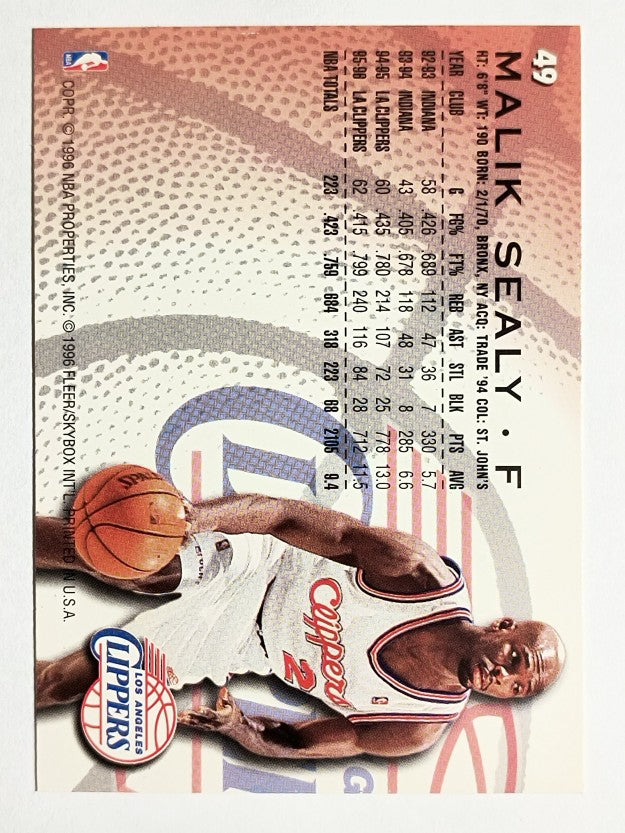 1996-97 Fleer #49 Malik Sealy