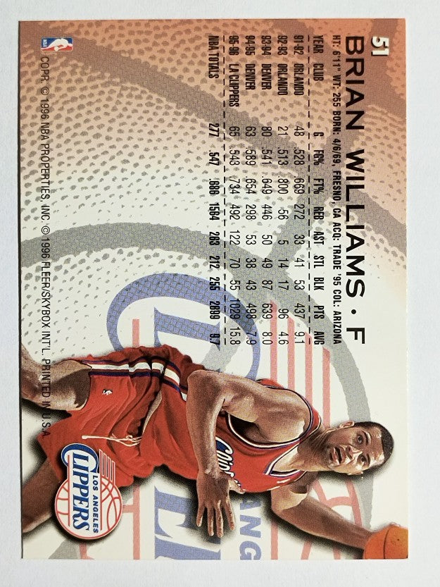 1996-97 Fleer #51 Brian Williams