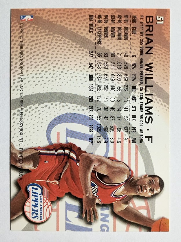 1996-97 Fleer #51 Brian Williams