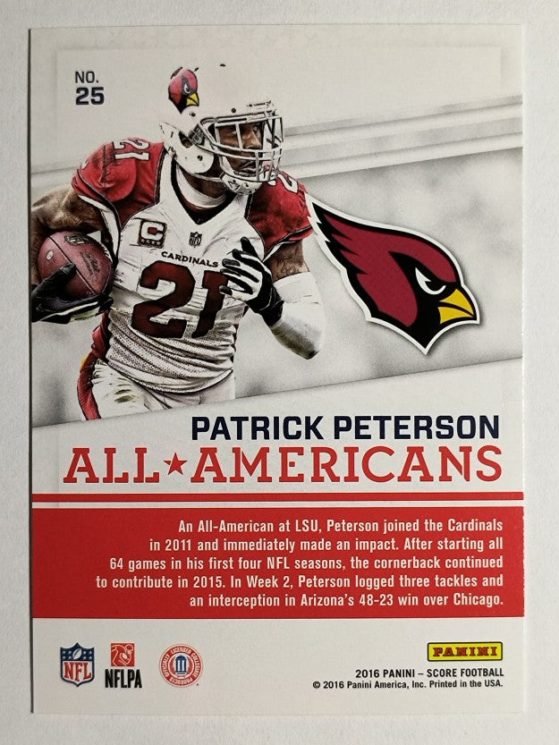 2016 Score All Americans Gold #25 Patrick Peterson