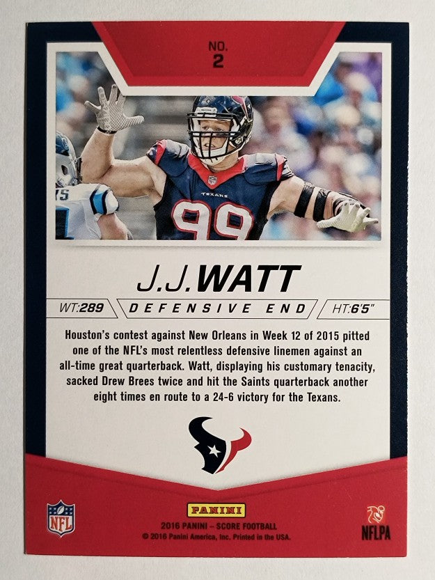 2016 Score Stoppers #2 J.J. Watt