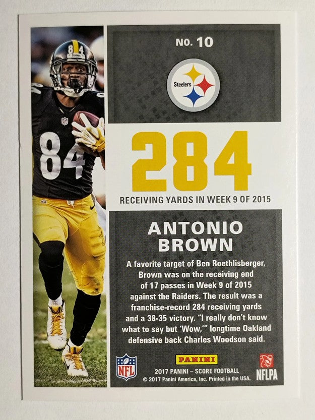 2017 Score Standout Numbers #10 Antonio Brown
