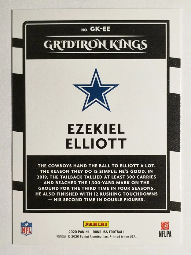 2020 Donruss Gridiron Kings #3 Ezekiel Elliott