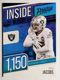2020 Prestige Inside the Numbers Xtra Points Blue #17 Josh Jacobs