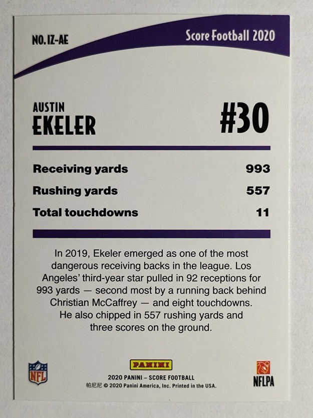 2020 Score In the Zone #11 Austin Ekeler