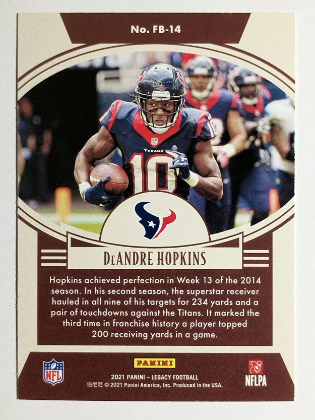 2021 Panini Legacy Flashback #14 DeAndre Hopkins