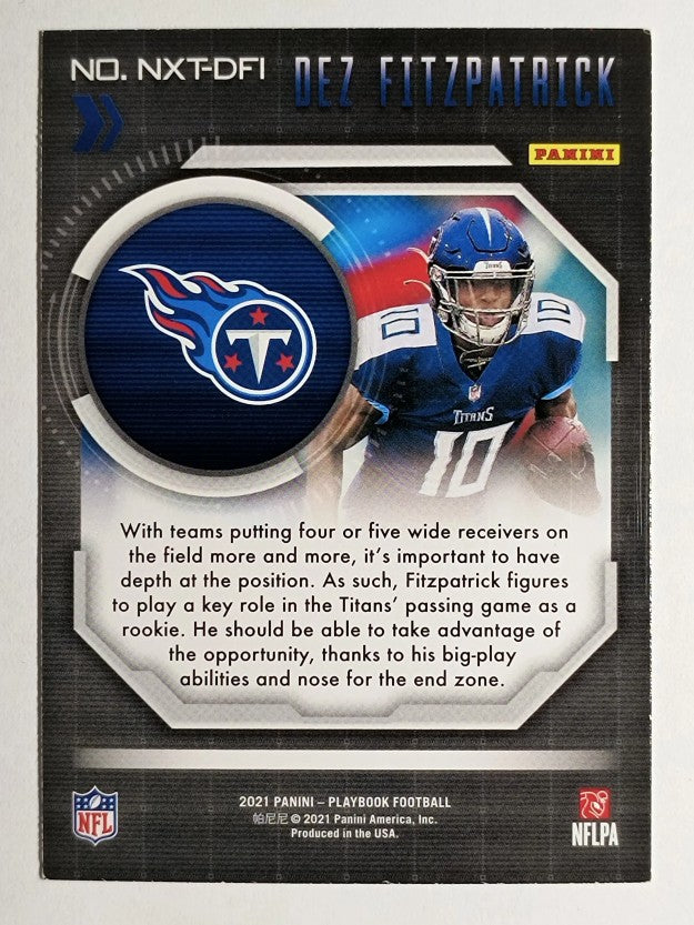 2021 Panini Playbook Next Up #7 Dez Fitzpatrick