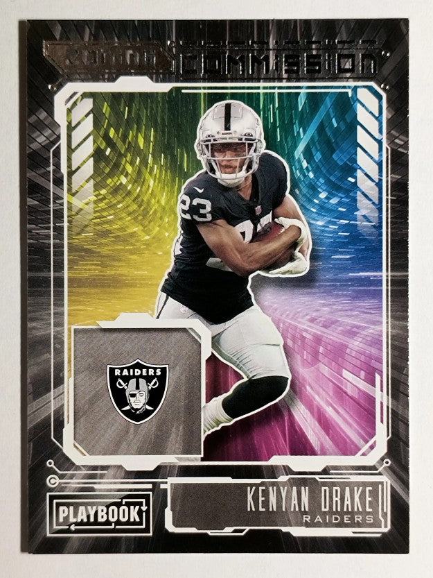 2021 Panini Playbook Zoning Commission #13 Kenyan Drake