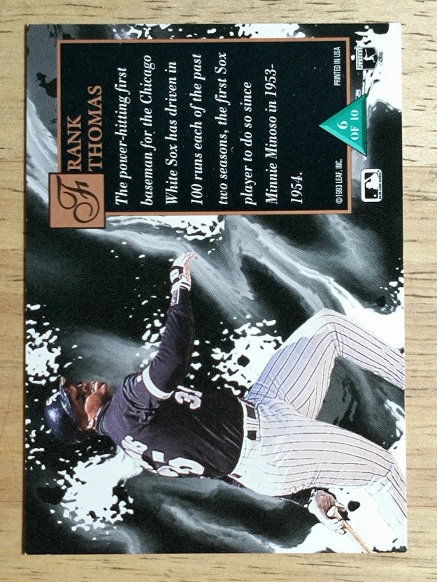 1993 Studio Superstars on Canvas #6 Frank Thomas