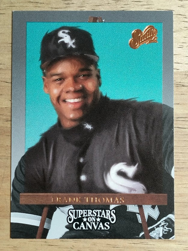 1993 Studio Superstars on Canvas #6 Frank Thomas