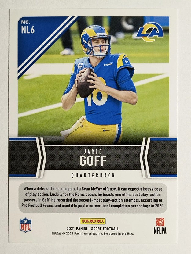 2021 Score Next Level Stats #6 Jared Goff