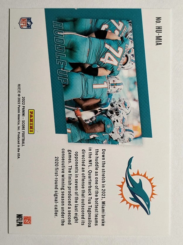 2022 Score Huddle Up #5 Miami Dolphins (NM)