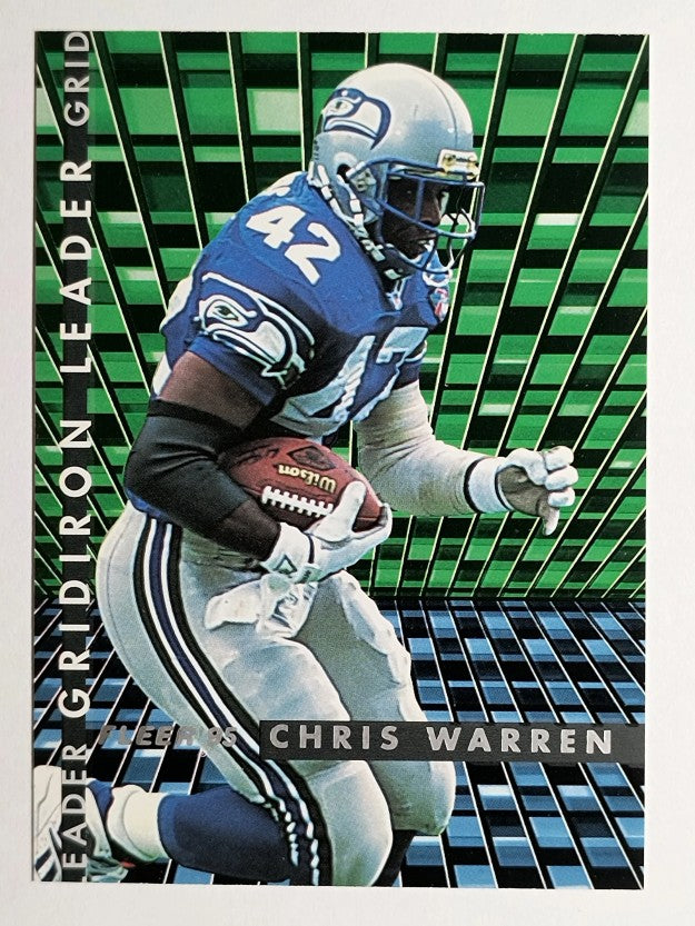 1995 Fleer Gridiron Leaders #9 Chris Warren