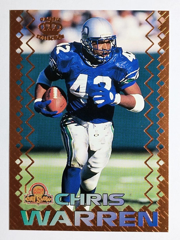 1996 Pacific Super Bowl Bronze #1 Chris Warren