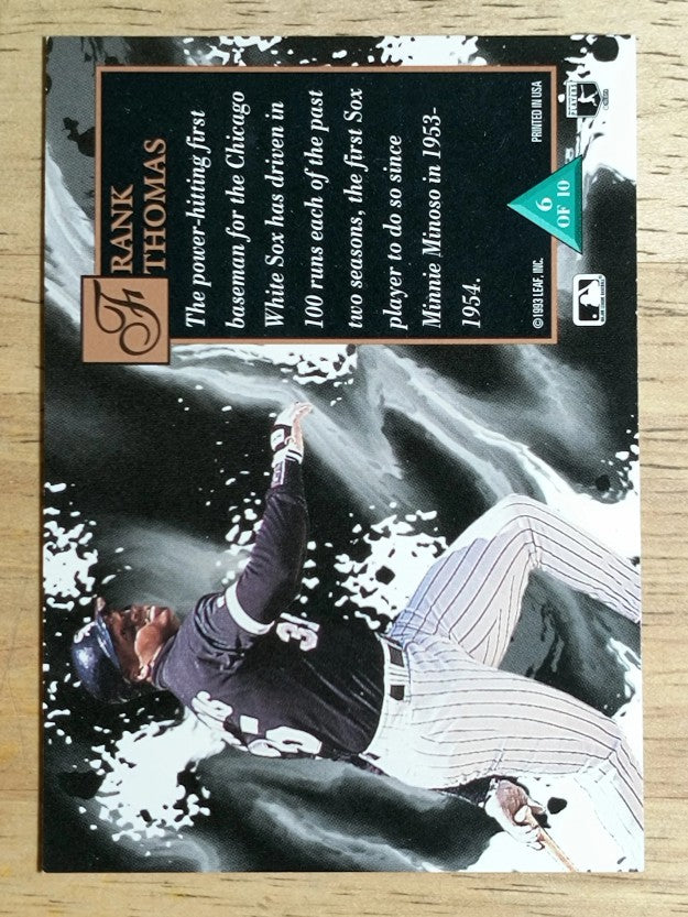 1993 Studio Superstars on Canvas #6 Frank Thomas