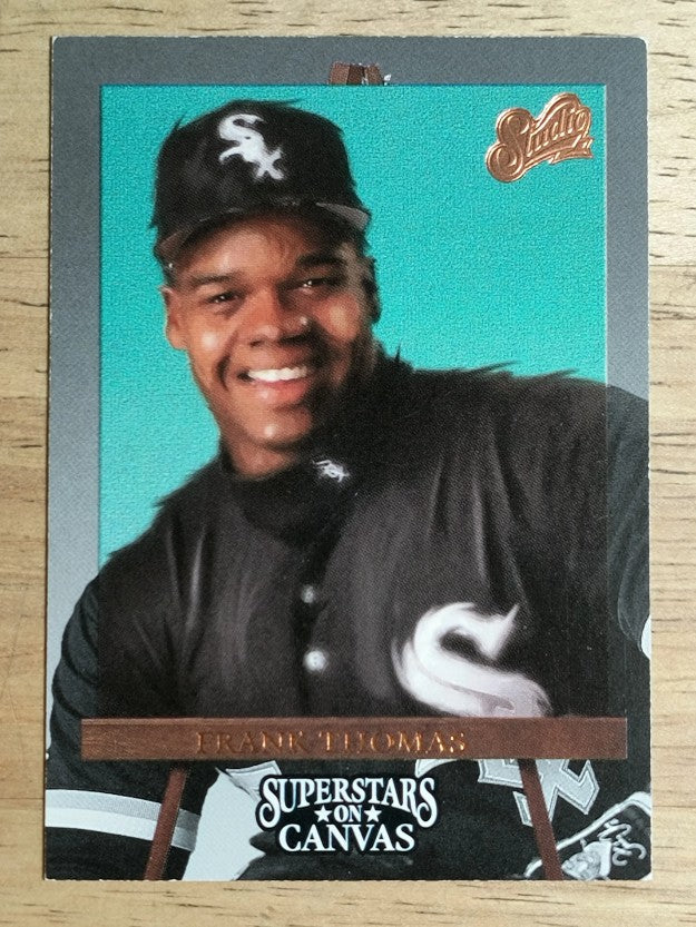 1993 Studio Superstars on Canvas #6 Frank Thomas