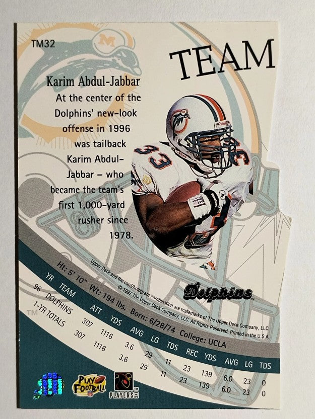 1997 Upper Deck Team Mates #TM32 Karim Abdul-Jabbar