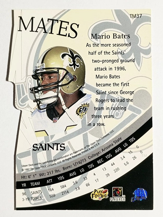 1997 Upper Deck Team Mates #TM37 Mario Bates