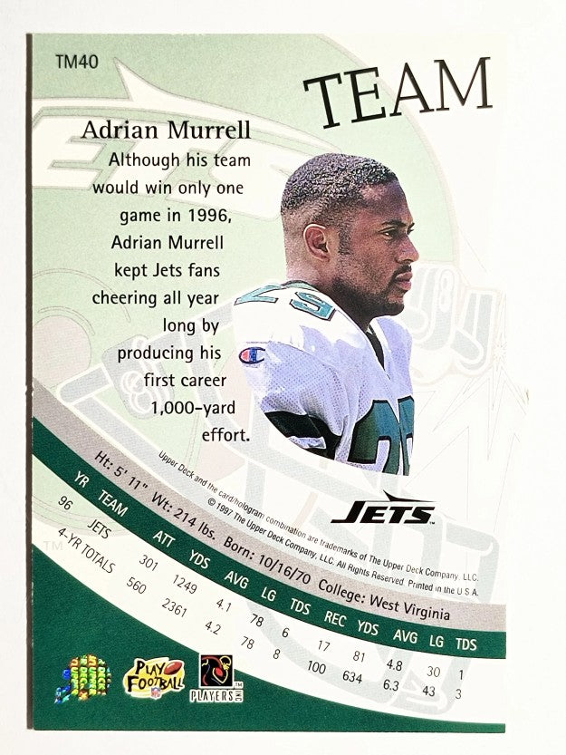 1997 Upper Deck Team Mates #TM40 Adrian Murrell