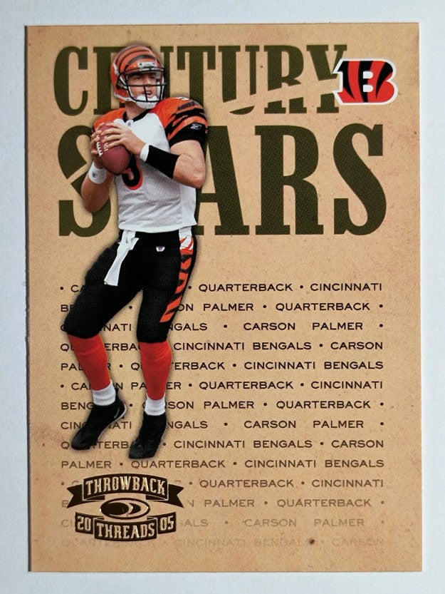 2005 Throwback Threads Century Stars #2 Carson Palmer