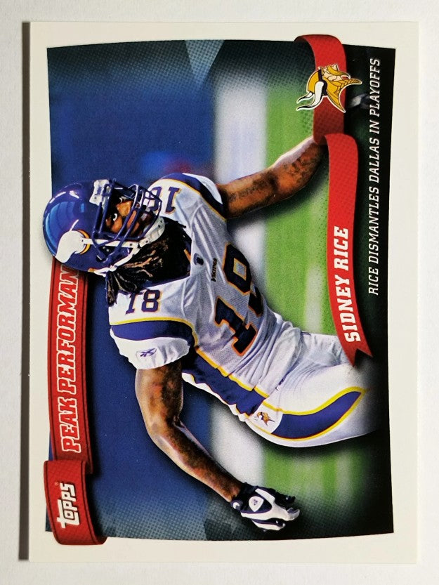 2010 Topps Peak Performance #PP40 Sidney Rice