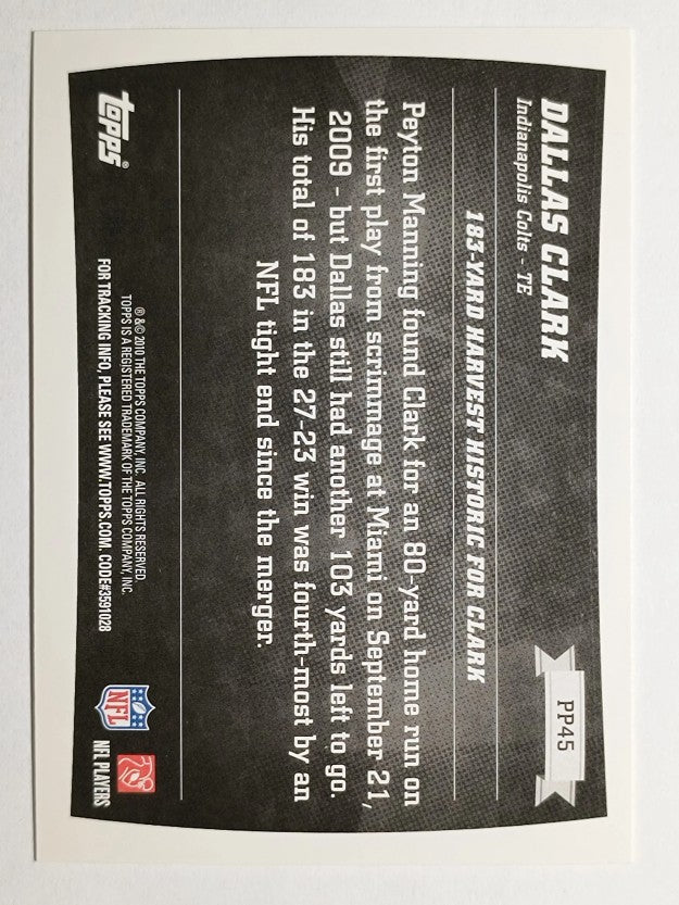 2010 Topps Peak Performance #PP45 Dallas Clark