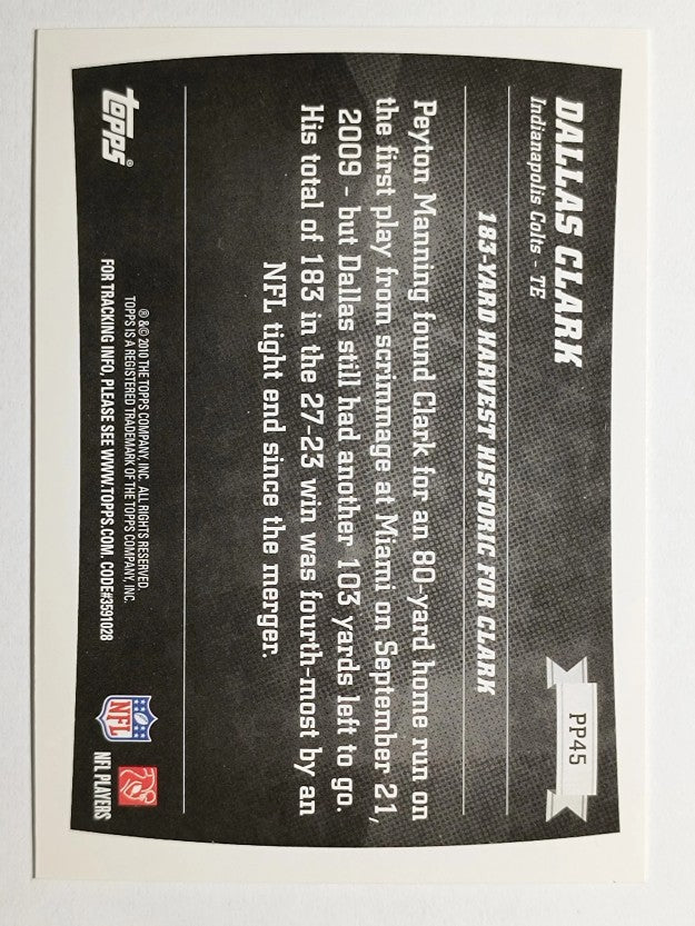 2010 Topps Peak Performance #PP45 Dallas Clark