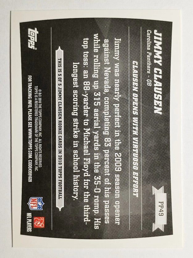 2010 Topps Peak Performance #PP49 Jimmy Clausen