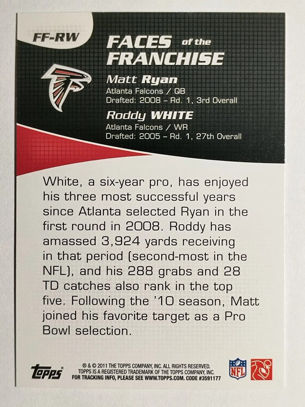 2011 Topps Faces of the Franchise #RW Matt Ryan/Roddy White