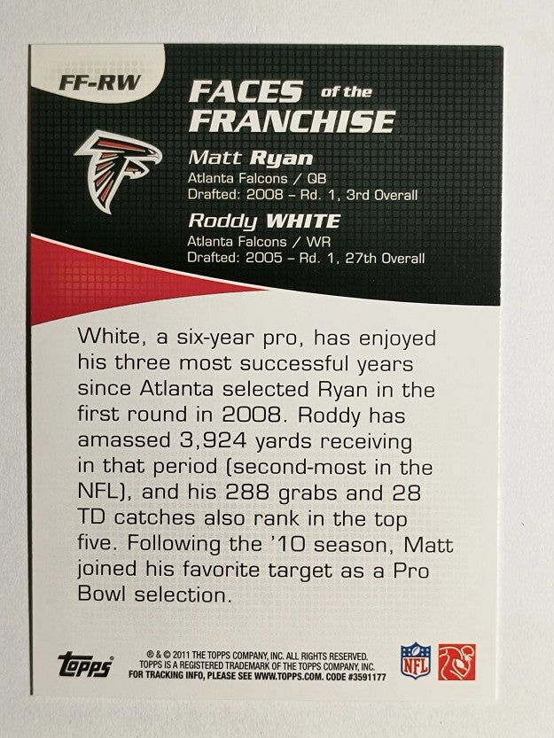 2011 Topps Faces of the Franchise #RW Matt Ryan/Roddy White