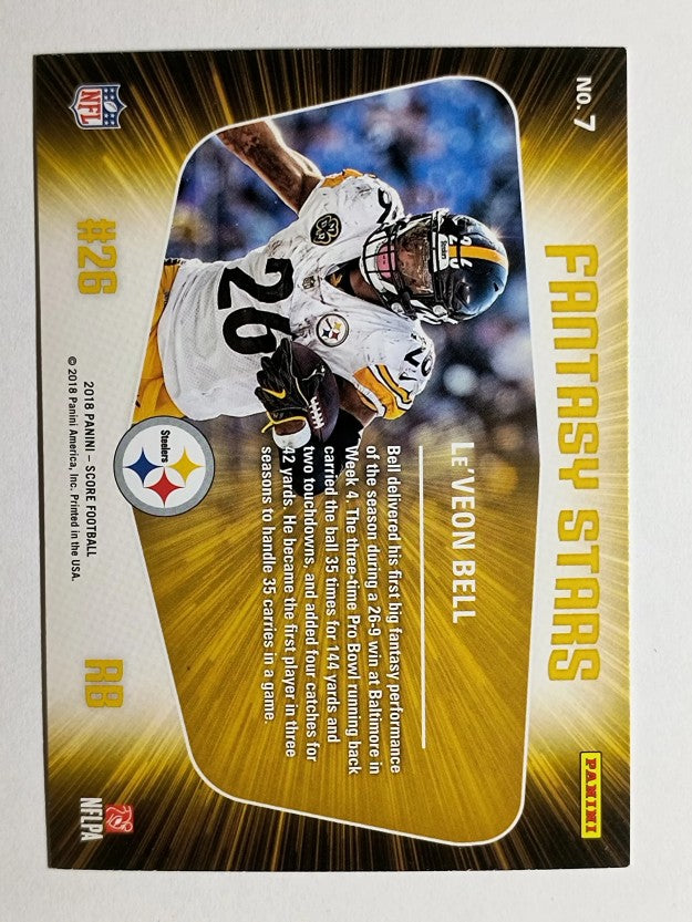 2018 Score Fantasy Stars #7 Le'Veon Bell