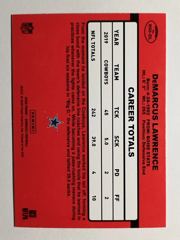 2020 Donruss Retro '90 #33 DeMarcus Lawrence