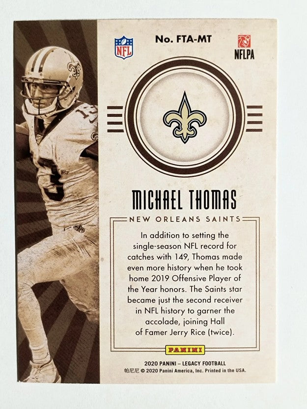 2020 Panini Legacy For the Ages #5 Michael Thomas (NM)