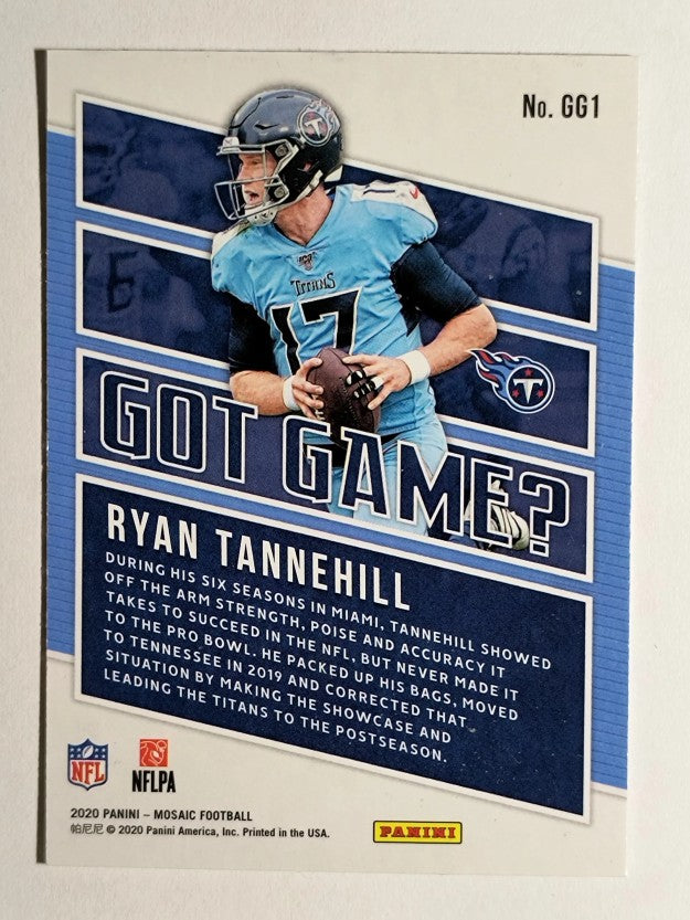 2020 Panini Mosaic Got Game #1 Ryan Tannehill
