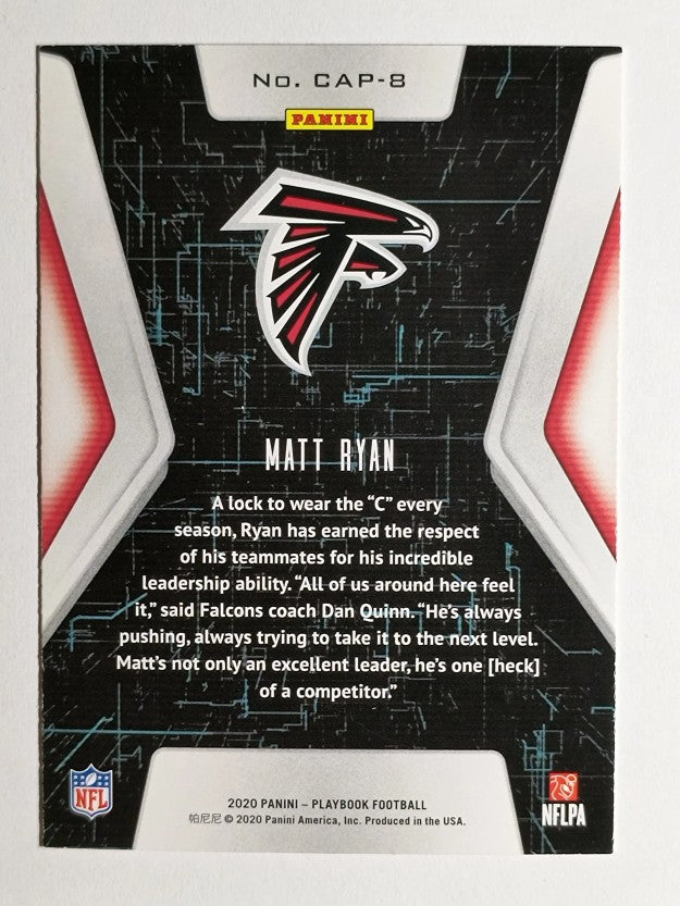 2020 Panini Playbook Captains #8 Matt Ryan