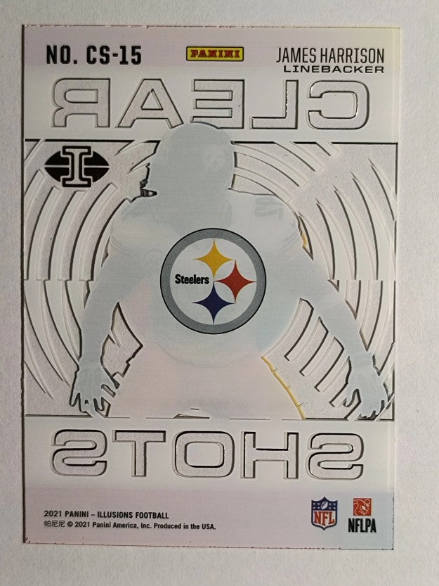 2021 Panini Illusions Clear Shots #15 James Harrison