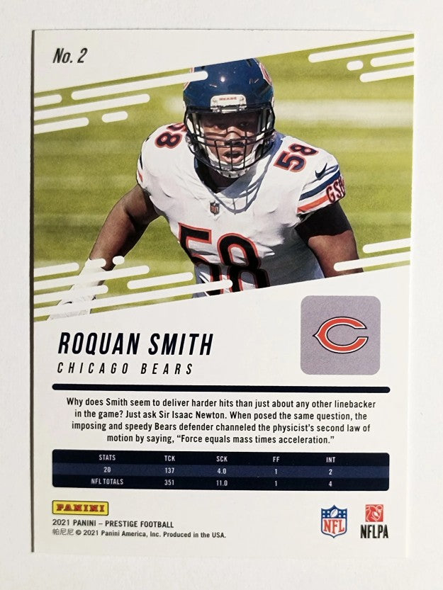 2021 Prestige Xtra Points Sunburst #2 Roquan Smith